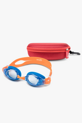 Sunny Lake Naranja, Goggle con lente azul transparente